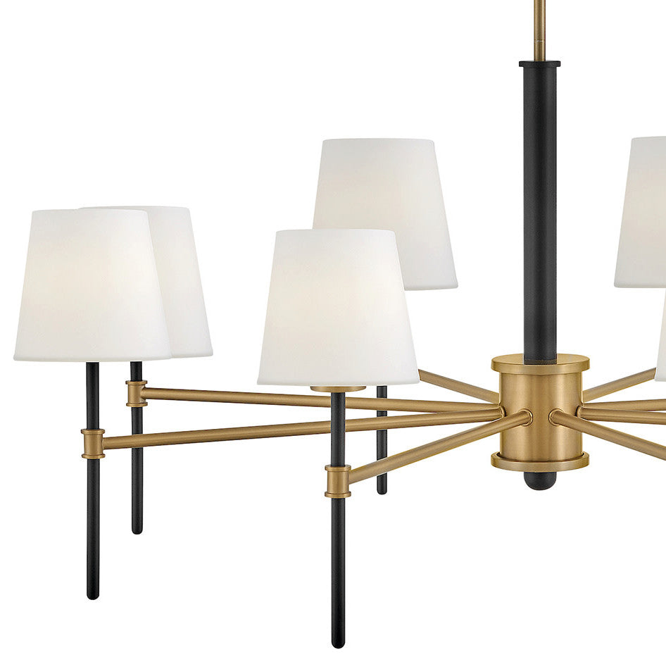 Hinkley Saunders Large Chandelier, Black