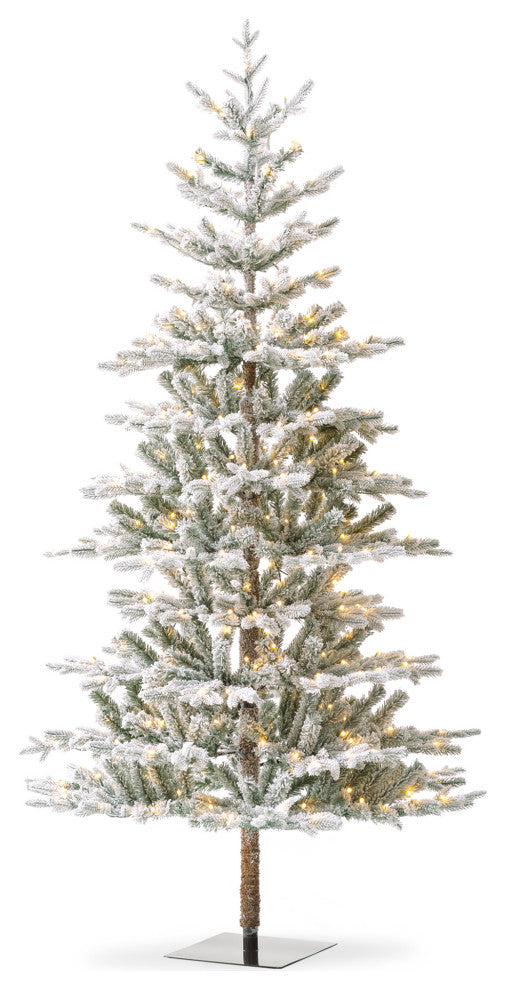 8' Deluxe Pre-Lit Artificial Christmas Tree