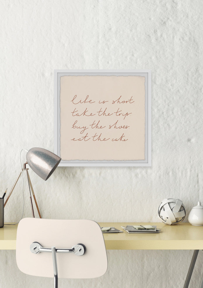 "Eat the Cake" Framed Painting Print, 18x18