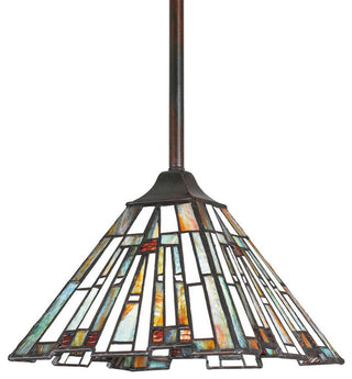 Quoizel TFMK1508 Maybeck 1 Light 8"W Mini Pendant / Semi-Flush - Valiant Bronze