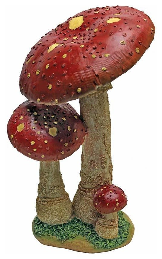 Mystic Forest Tan Mushroom Statue