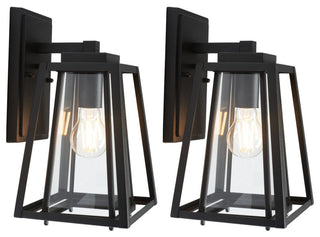 Safavieh Rydler Outdoor Wall Sconce Set of 2 Black