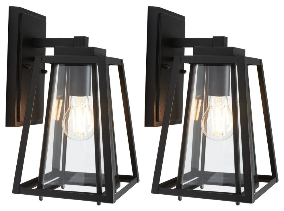 Safavieh Rydler Outdoor Wall Sconce Set of 2 Black
