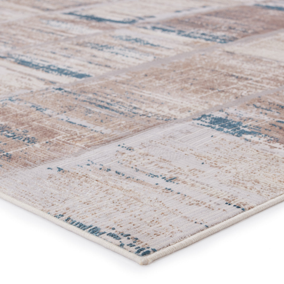 Vibe by Jaipur Living Halvard Abstract Ivory/ Blue Area Rug, 5'x8'