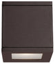 WAC Lighting Rubix LED Indoor or Outdoor Wall Light, Bronze