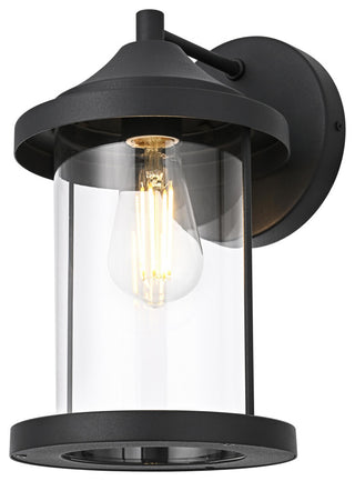 Home Living 7" Outdoor Wall Sconce, Black