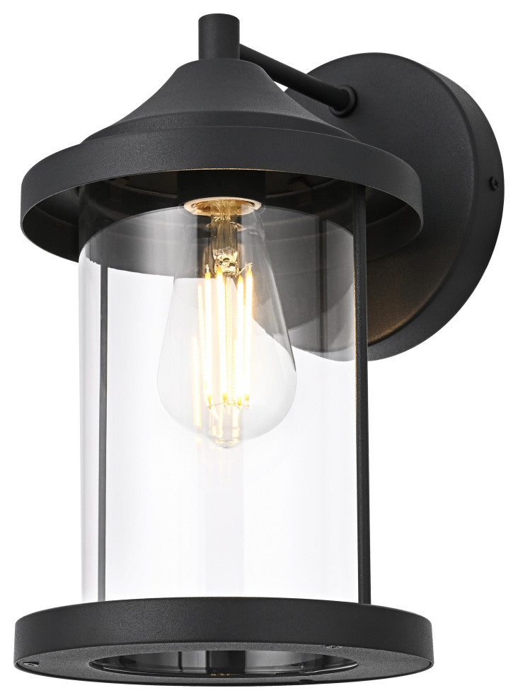 Home Living 7" Outdoor Wall Sconce, Black