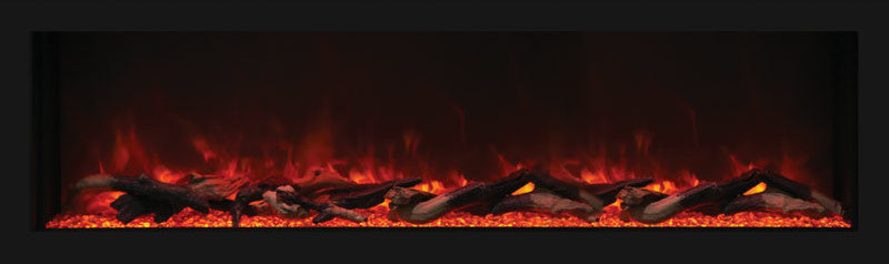 55" Deep Indoor or Outdoor Electric Built-in only with black steel surround