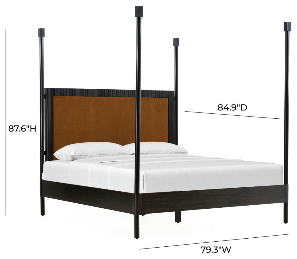 TOV Furniture Ava Four-Poster Bed in King