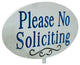 Please No Soliciting Stake Sign