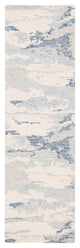 Safavieh Couture Abstract Collection, ABT465 Rug, Ivory/Blue, 2'3"x14'