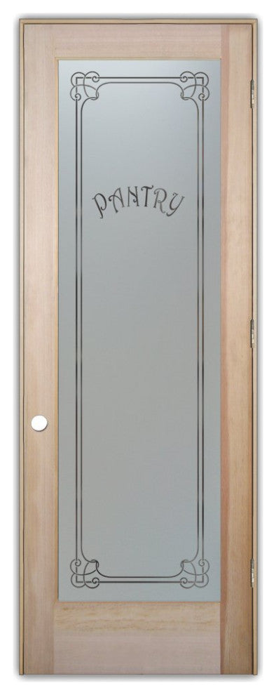 Pantry Door - Enna Harrington - Douglas Fir (stain grade) - 30" x 80" - Knob...
