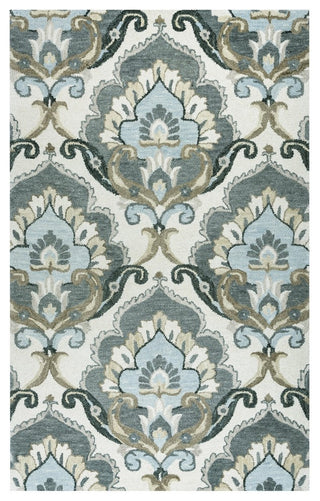 Rizzy Home Leone LO9991 Beige Medallion Area Rug, Rectangular 8'x10'