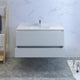 Fresca Catania 48" Gloss White Wall Hung Cabinet With Integrated Sink
