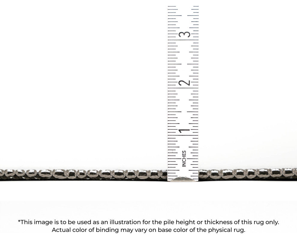 Indoor/Outdoor York YO1 Red Machine Washable 1'8" x 2'6" Rug