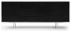78.7" Modern Motley Buffet Black Ash Wood Polished Stainless