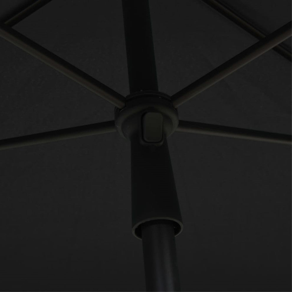 Vidaxl Garden Parasol With Pole 82.7"x55.1" Anthracite
