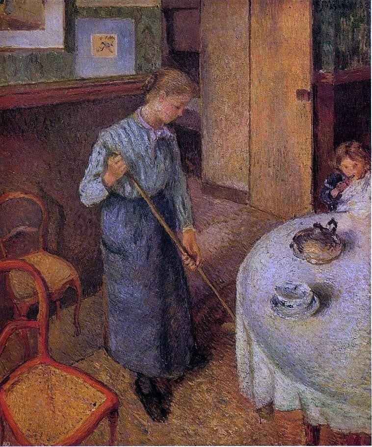 Camille Pissarro The Little Country Maid, 20"x25" Wall Decal
