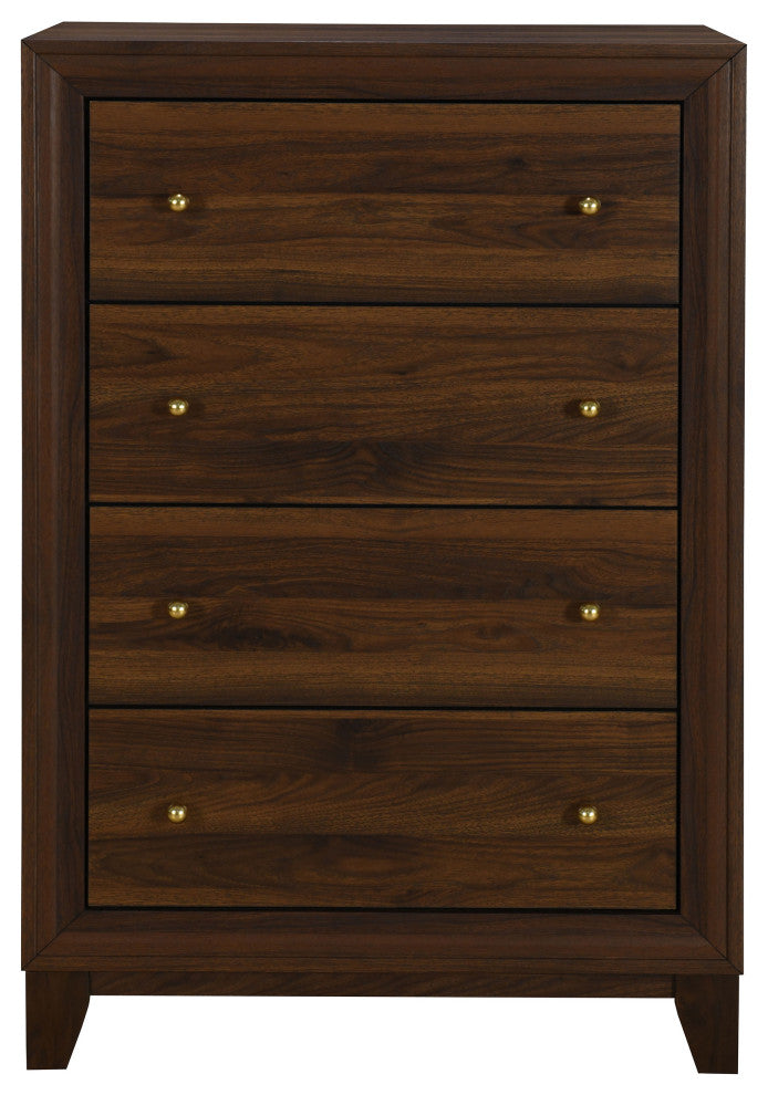 Welsley 4-drawer Chest of Drawers Walnut