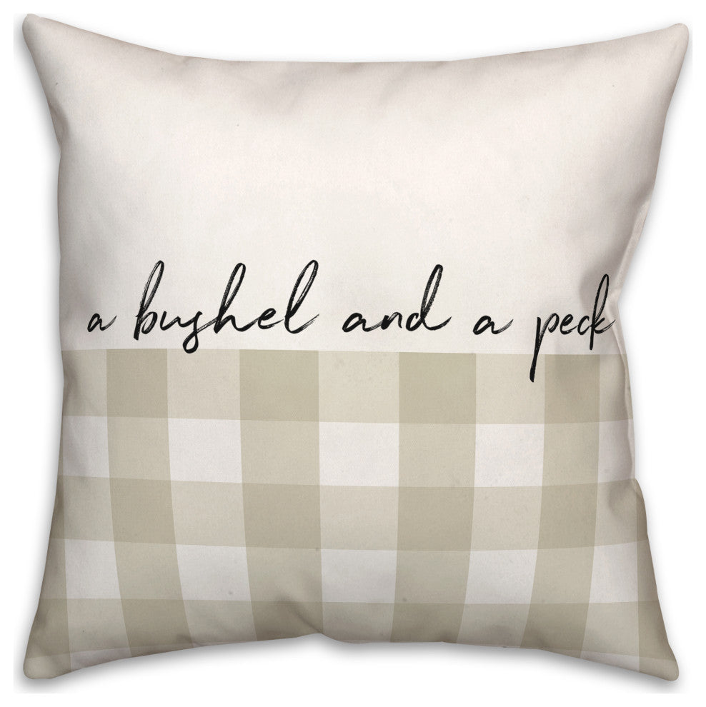 I Love You a Bushel and a Peck 18x18 Spun Poly Pillow