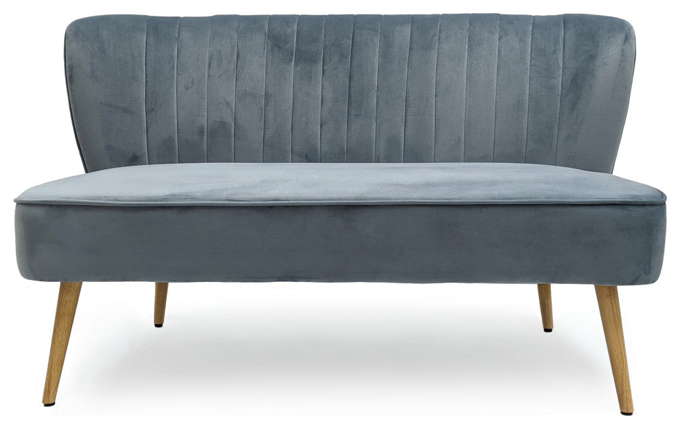 Blue Velvet Bench