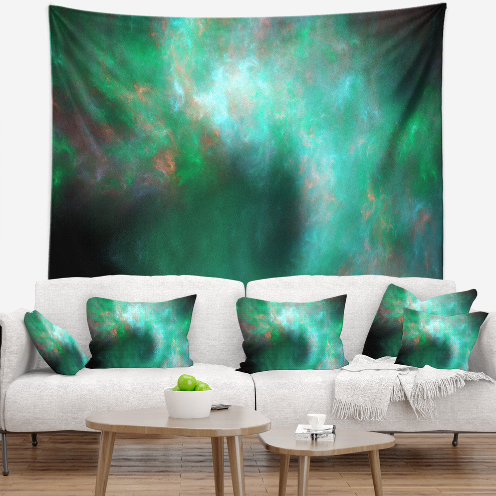 Perfect Clear Blue Starry Sky Abstract Wall Tapestry, 39"x32"