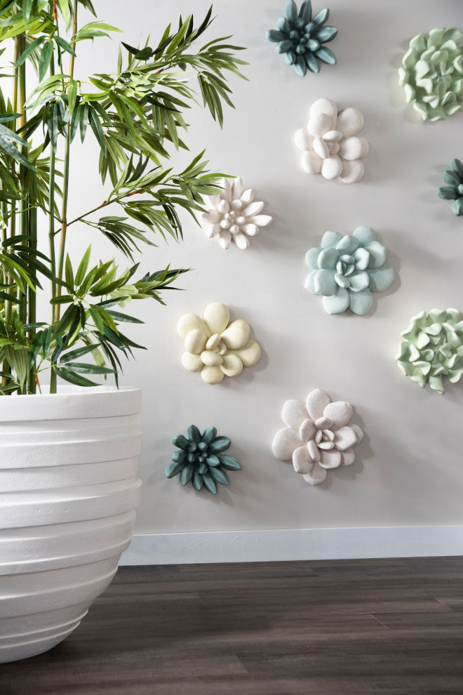 Topsy Turvy Succulent Wall Art, Jade