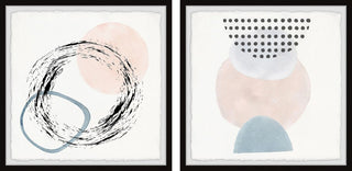 Circle Transformation Diptych, 64x32