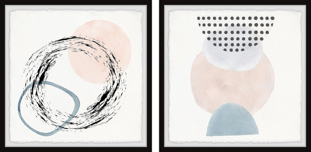 Circle Transformation Diptych, 64x32