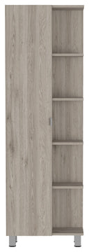 Los Angeles Corner Cabinet, Light Gray