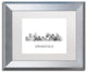 Marlene Watson 'Springfield Illinois Skyline' Matted Art, Silver Frame, 14x11