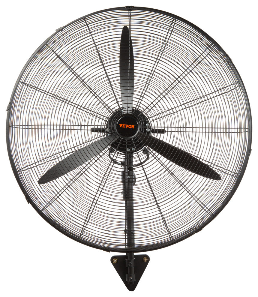 VEVOR Industrial Wall Mount Fan Oscillating Metal Fan 3 Speed, 30"œ Waterproof