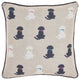 Mina Victory L0407 Throw Pillow, Black, 16" x 16"
