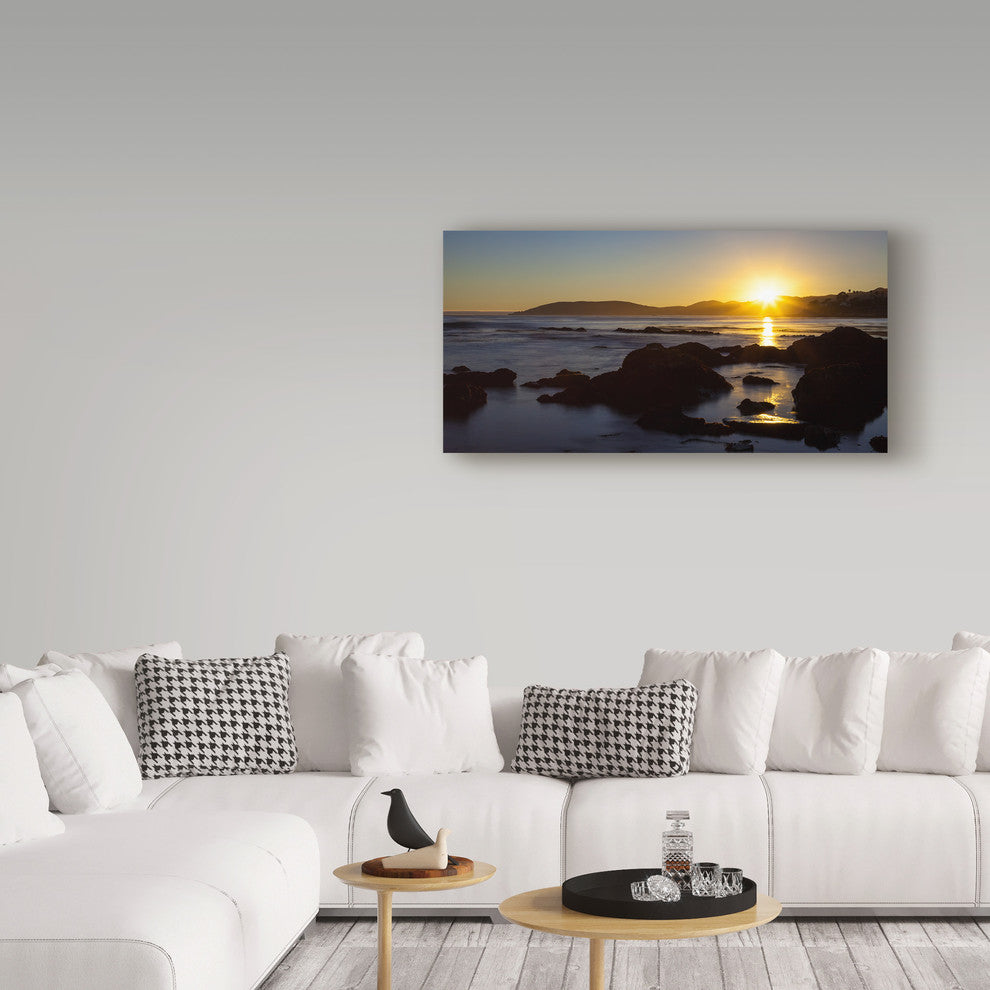 Chris Moyer 'Pismo Sunset' Canvas Art, 24"x12"