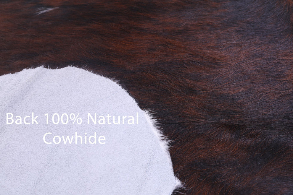 Organic Natural Hair-On Cowhide Area Rug 7' 0" X 6' 7" C1698