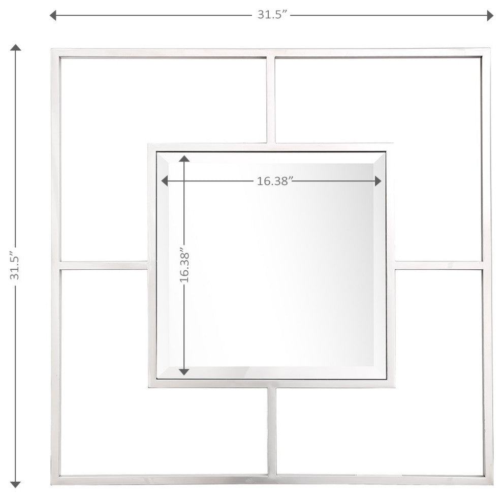 Sqaure on Square Wall Mirror