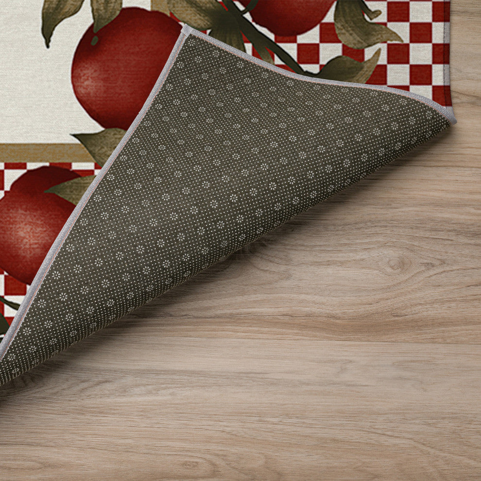 Indoor/Outdoor Kendall KE9 Red Machine Washable 10' x 14' Rug