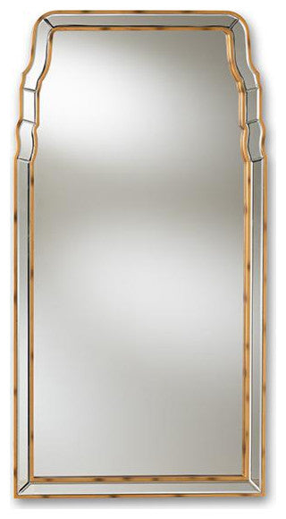 Alice Queen Anne Style Antique Gold Accent Wall Mirror