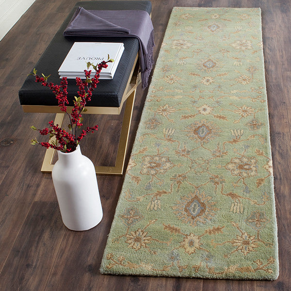 Safavieh Wyndham Wyd202A Rug, Light Green, 7'0"x7'0" Square