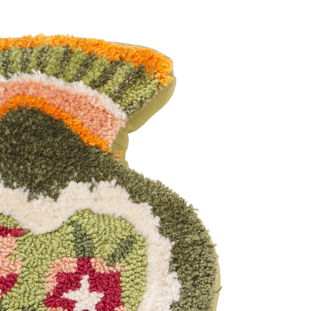 Amphorae Accent Pillow, Green