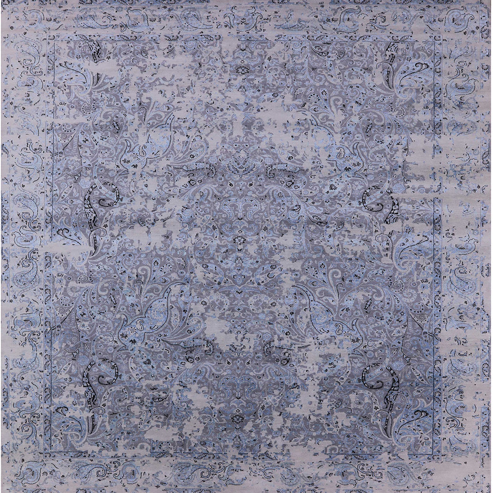 Ahgly Company Indoor Square Mid-Century Modern Area Rugs, 3' Square