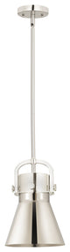 Innovations 710-1S-PN-M711-8PN Newton Cone 1 Light Mini Pendant, Polished Nickel