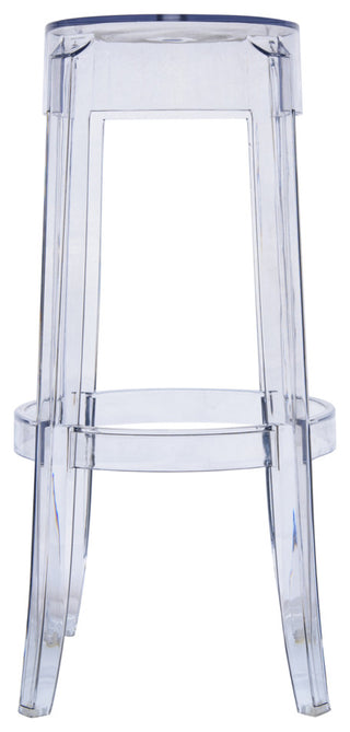 Averill Plastic Barstool with Clear Acrylic Seat and Legs