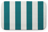 34" x 21" Graduated Stripe Bathmat, Ocean Teal