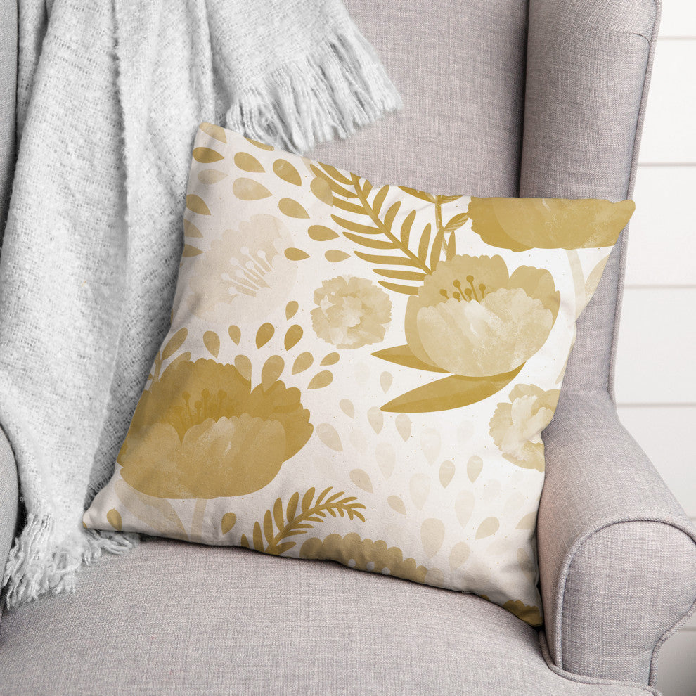 Simple Floral 5 16x16 Indoor / Outdoor Pillow