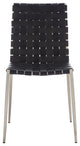 Safavieh Rayne Woven Dining Chair, Black/Silver