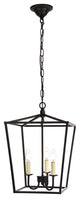 Maddox Collection Pendant, 12.5"x18.25", 3-Light, Black