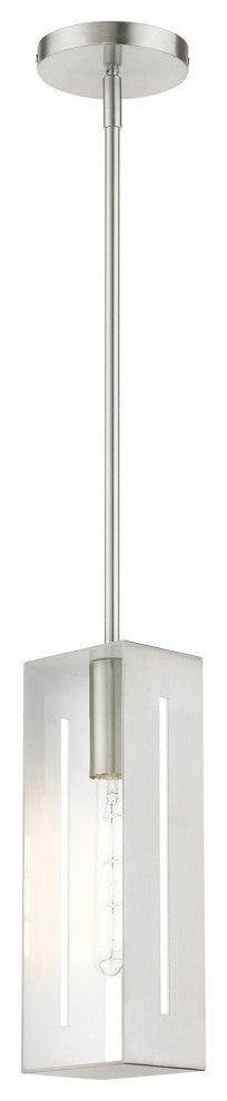 Brushed Nickel Urban, Industrial, Pendant