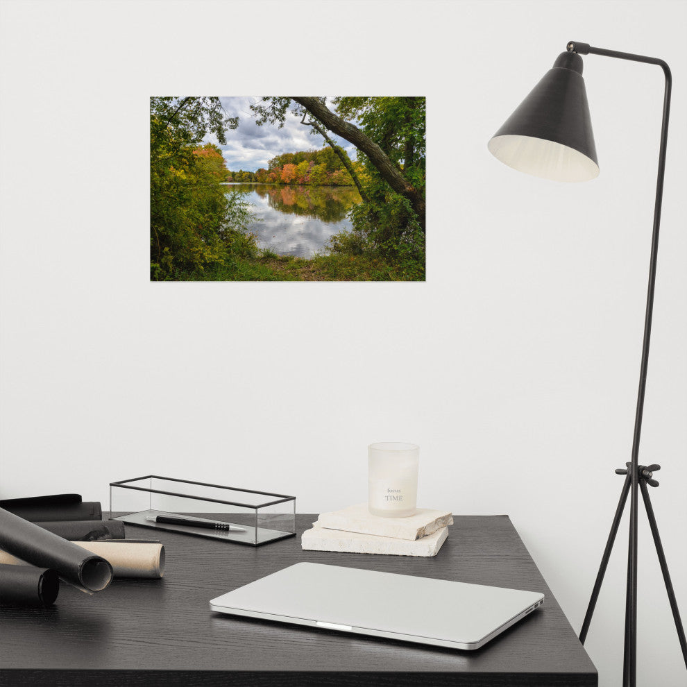 Lost in Autumn Color Landscape Photo, Rural Unframed Wall Art Print, 12" X 18"