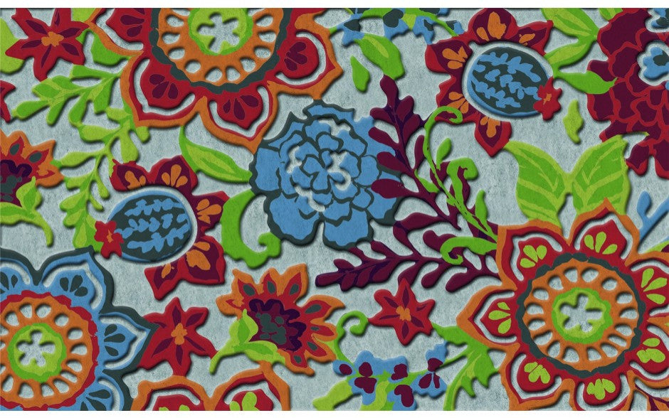 Sculptures Francesca Floral Rectangular Shape, 18"x30"